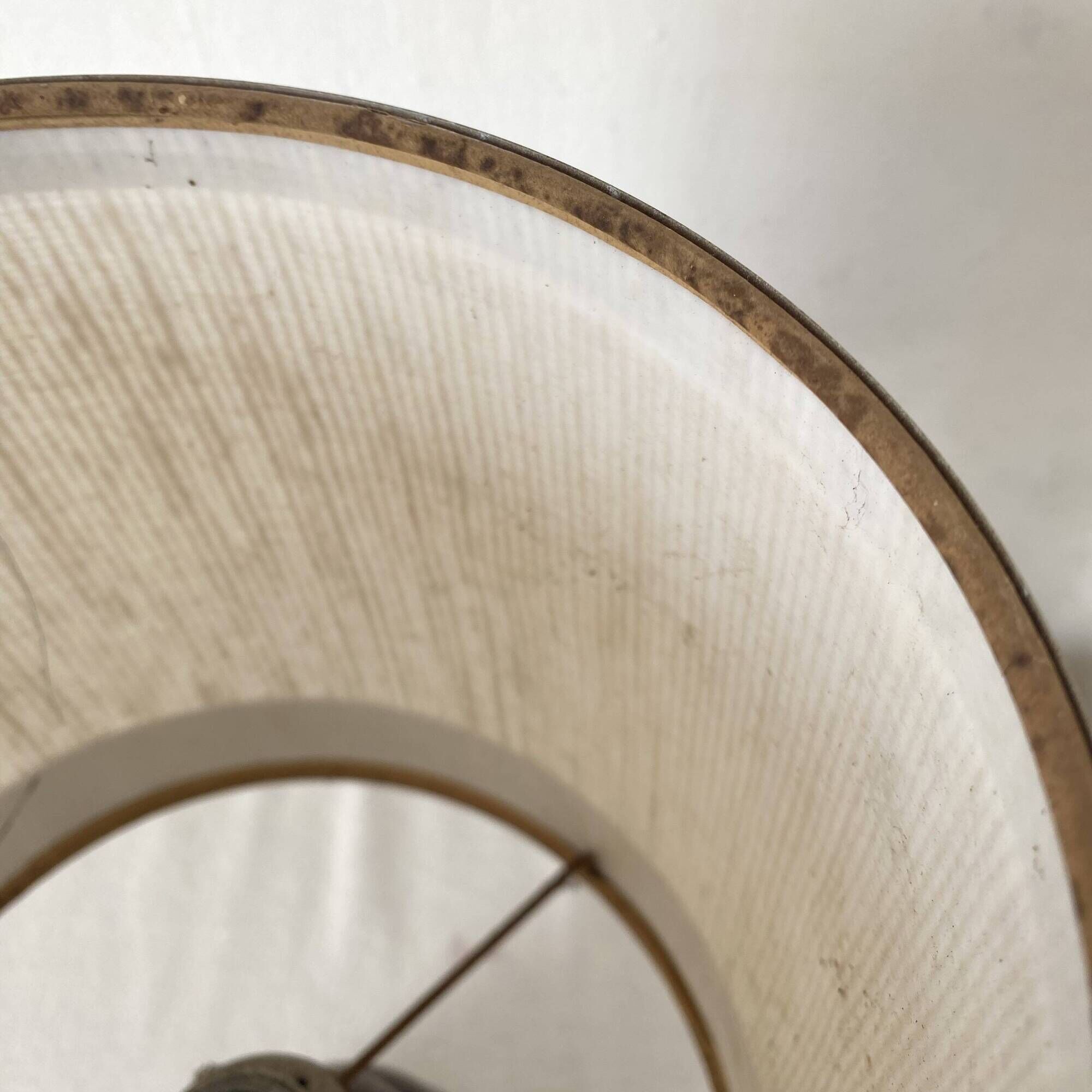 Lampe vintage  33 cm en bois et chrome années 70
