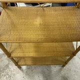 Rattan bookcase shelf
