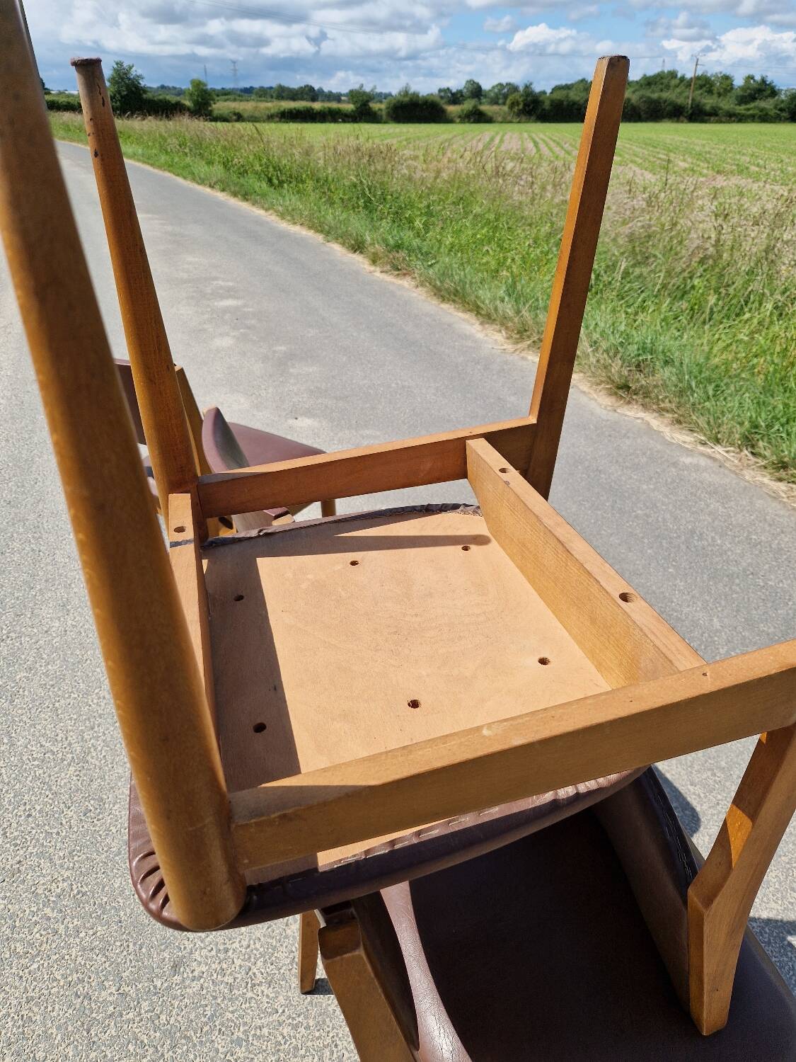 Set of 4 vintage Scandinavian chairs