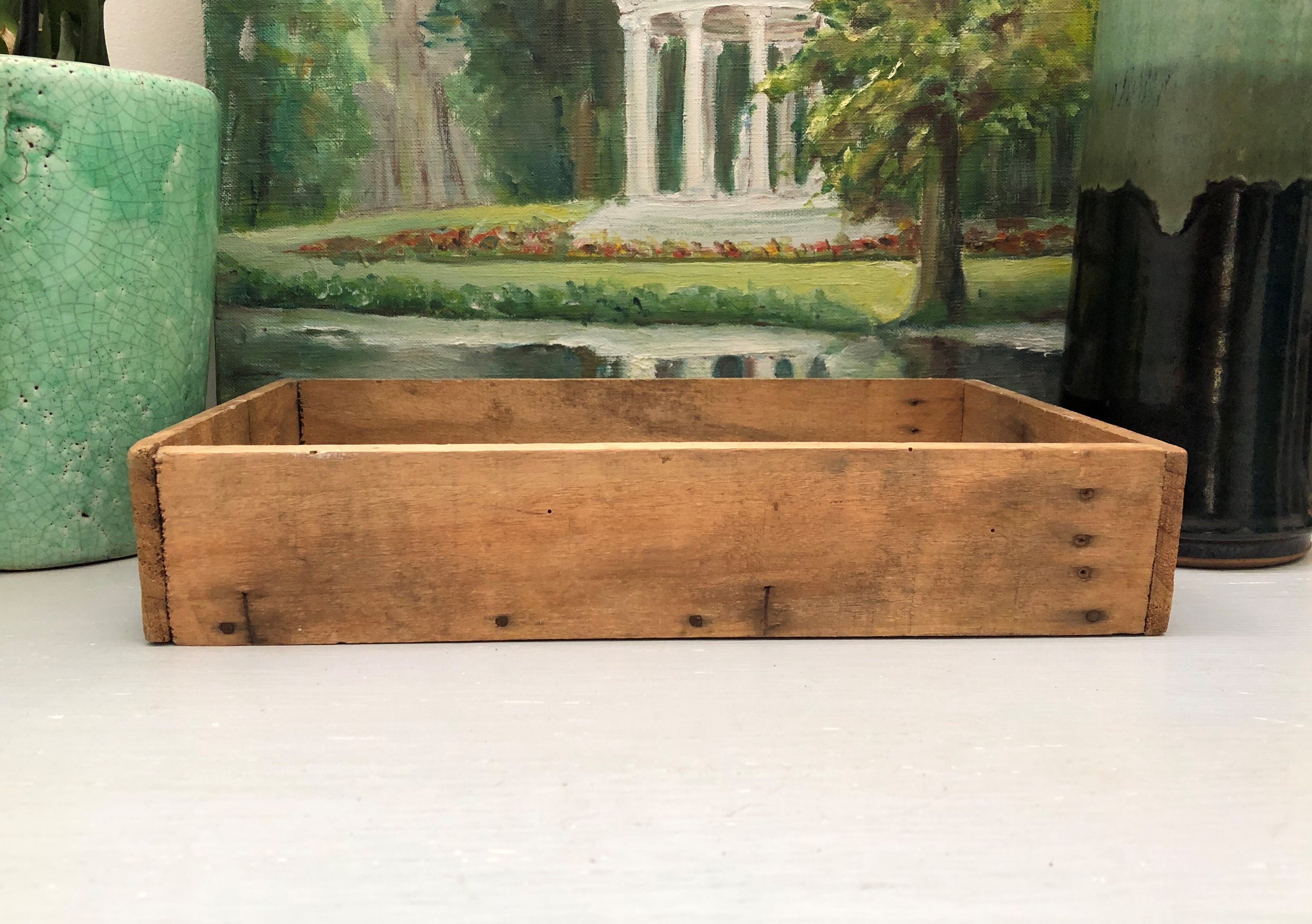 Old wooden box industrial