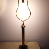 Lamp with bronze column in louis style XVI
