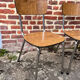 Set of 4 formica chairs