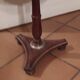 Empire style pedestal table with marble top