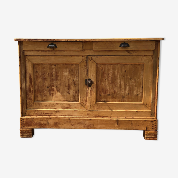 Buffet bas en bois massif grand format