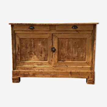 Low solid wood sideboard - large format