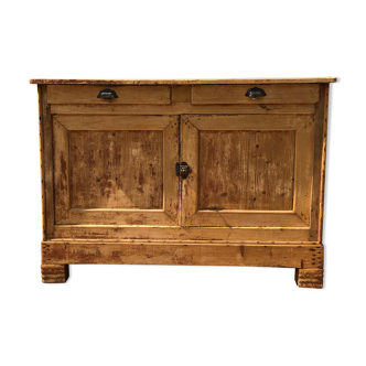 Low solid wood sideboard - large format