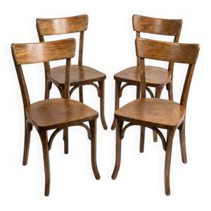 Série de 4 chaises bistrot
