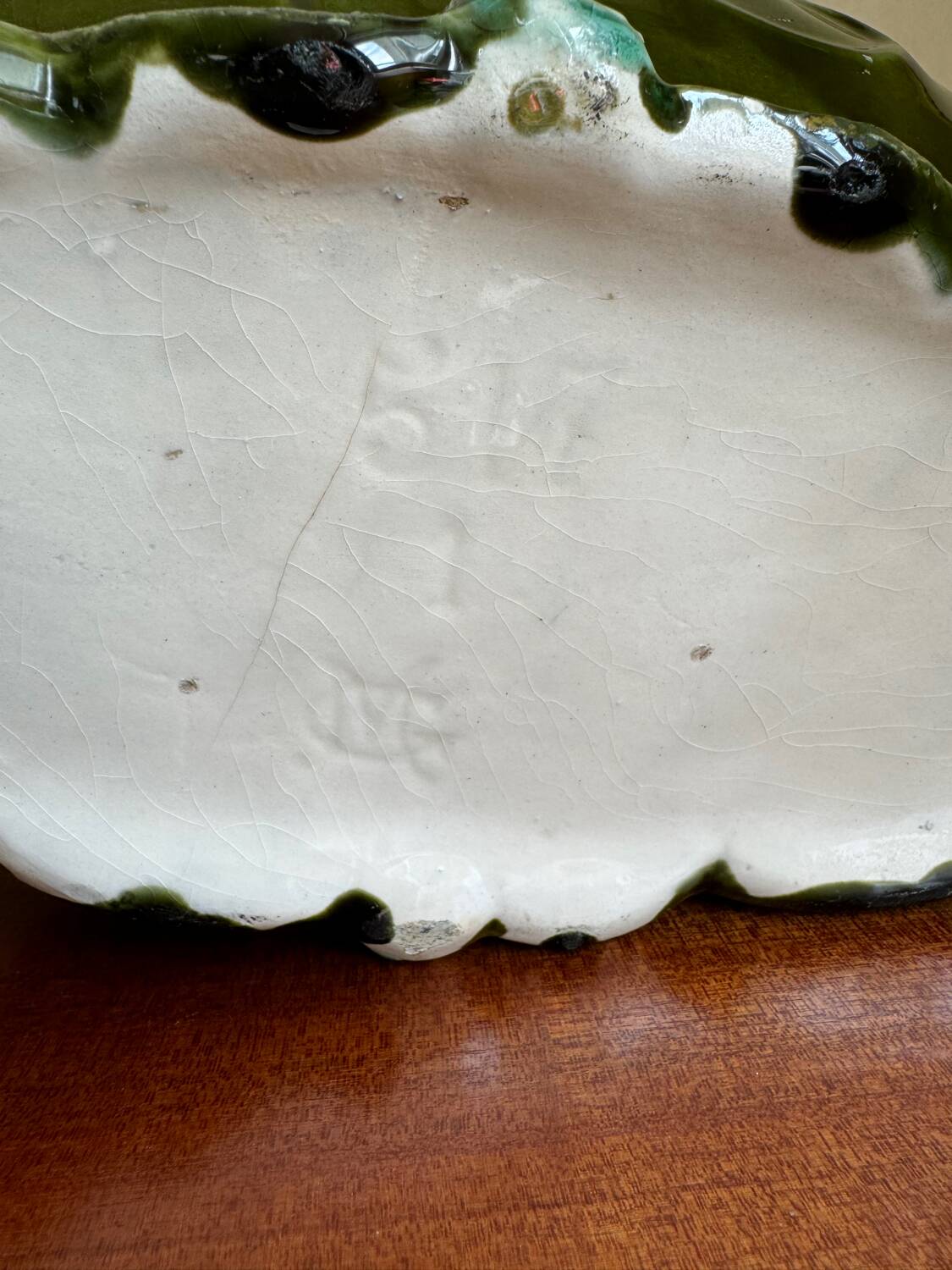 Old Art Nouveau majolica planter