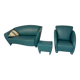 Living room sofa and armchair Atlantis design from the 90s by Wittmann vintage
