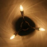 Lampe Spoutnik en laiton italien