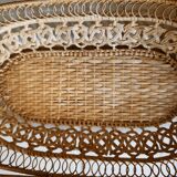 Wicker lace basket