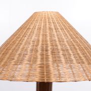 Lampadaire Tiki en bambou véritable années 1980