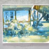 Bengt Fredriksson (1932-2000), Swedish Modern Landscape, Oil on Canvas, 1980s, Framed