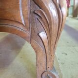 Walnut bed frame - Louis Philippe style