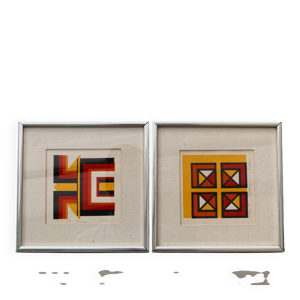 lot de deux sérigraphies