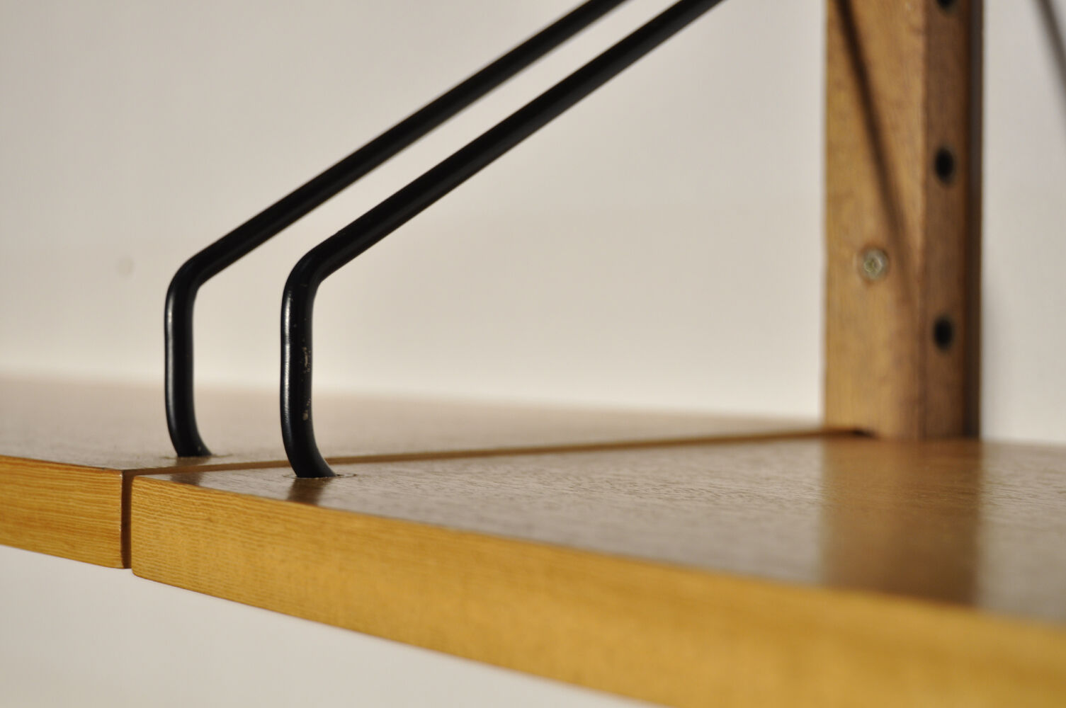 Oak modular wall unit by Poul Cadovius for Cado, 1960s