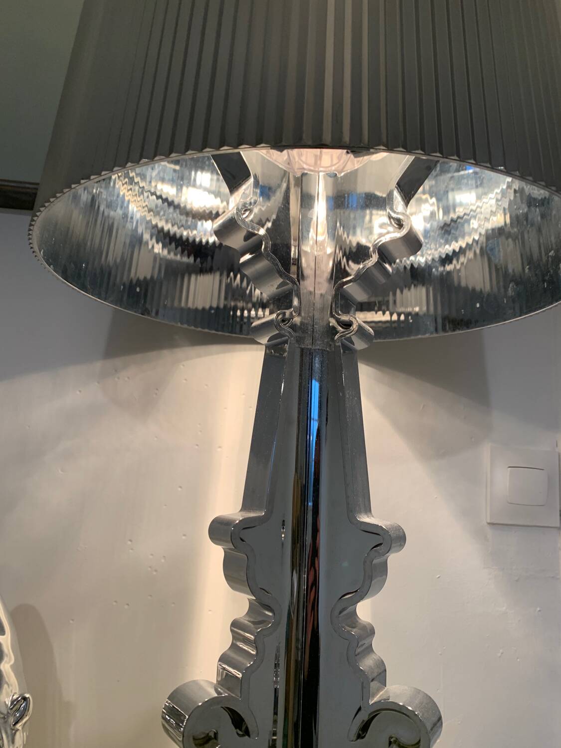 Kartell Bourgie chrome table lamp