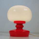All glass table lamp by Valasske Mezirici, 1970s