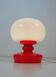 All glass table lamp by Valasske Mezirici, 1970s