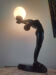 Lampe femme art Deco 72 cm de hauteur