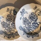 Dishes duo Longchamps Robert Charbonnier end 19th