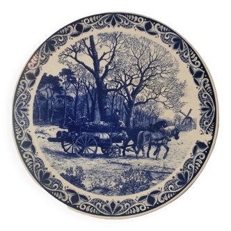 Grand plat vintage, Delfts Blauw