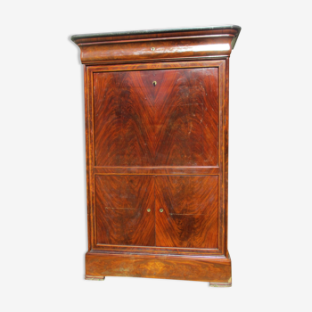 Secretary Louis Philippe XIX° century in Flammé Mahogany