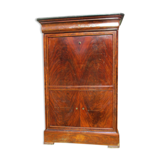 Secretary Louis Philippe XIX° century in Flammé Mahogany