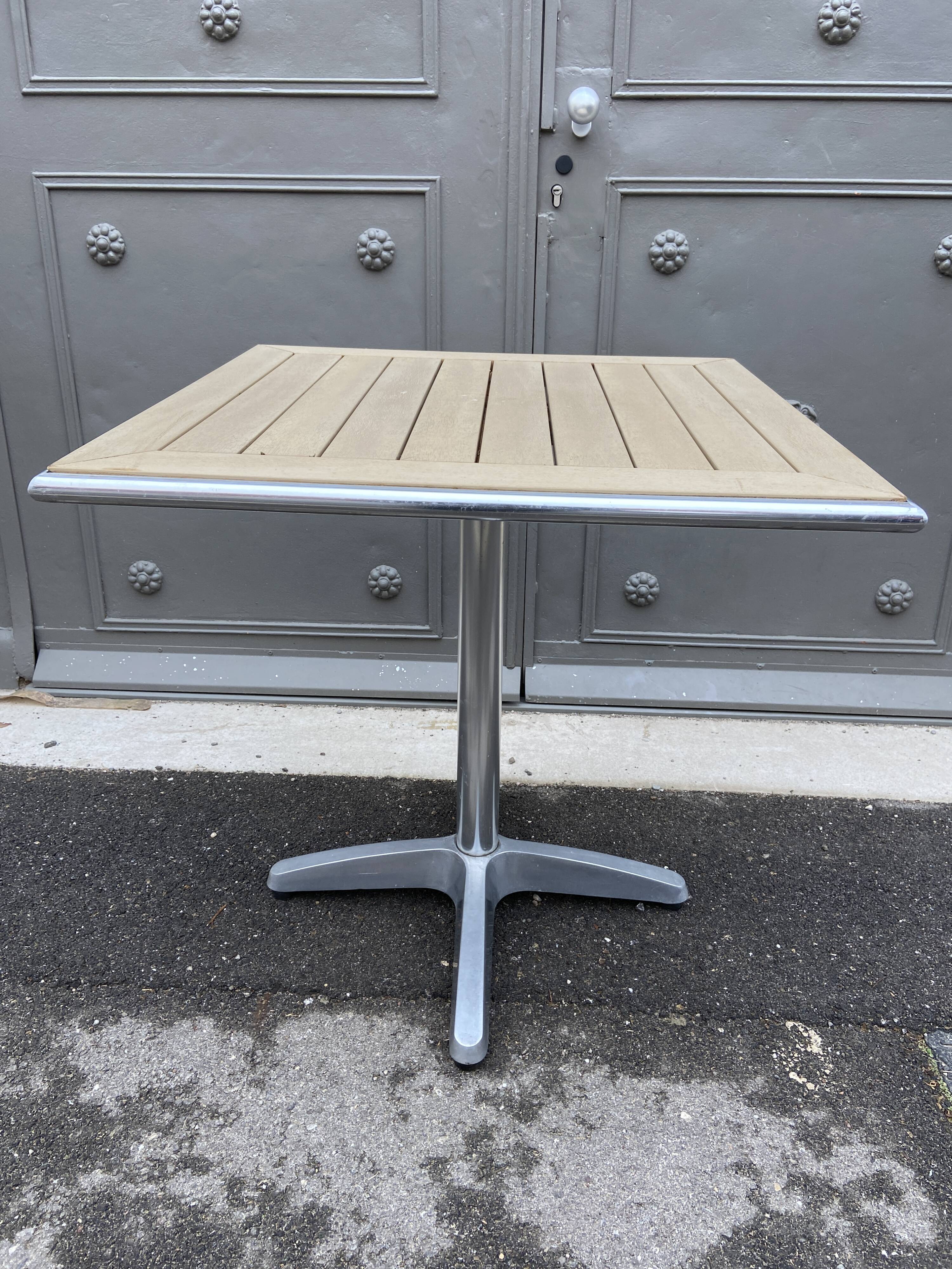 Guéridon table de terrasse bistrot vintage