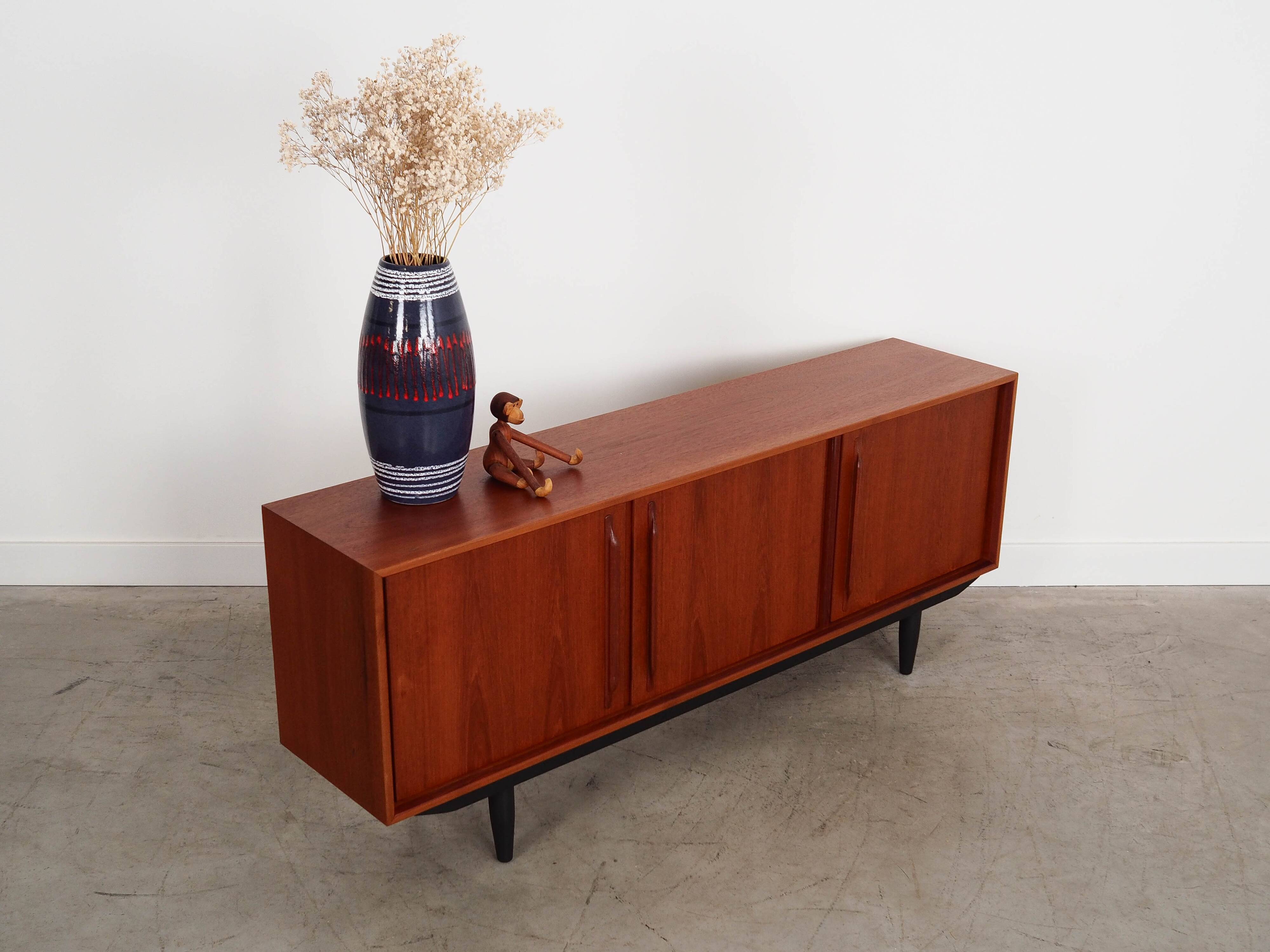 Teak sideboard, Danish design, 1960s, manufactured in Denmark