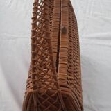 70s wicker handbag