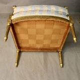Louis xvi style winged bergère in golden wood