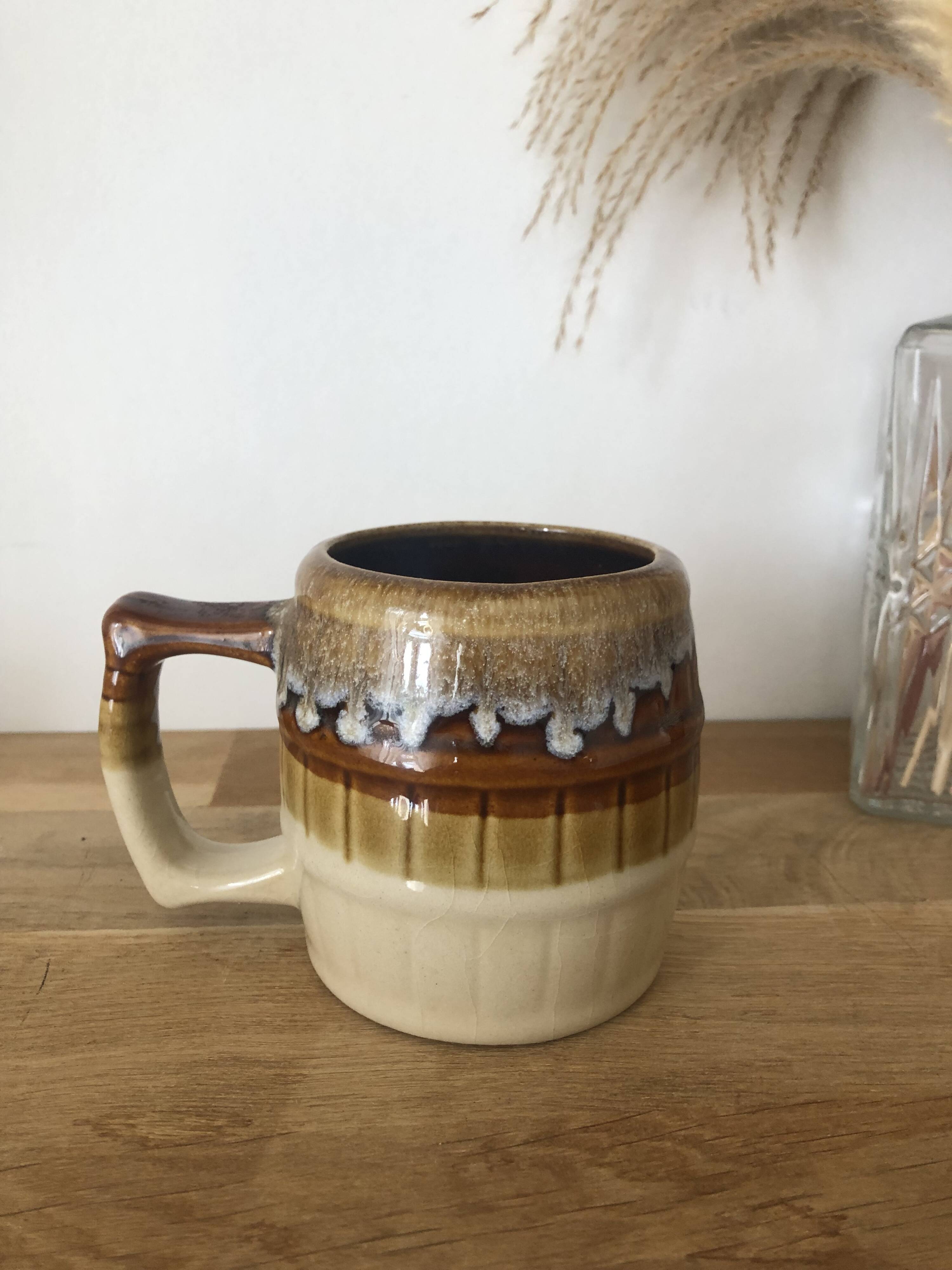 Vintage small brown mug