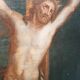 Ancient Oil on Canvas "Crucifixion", Italian School, 18th Century