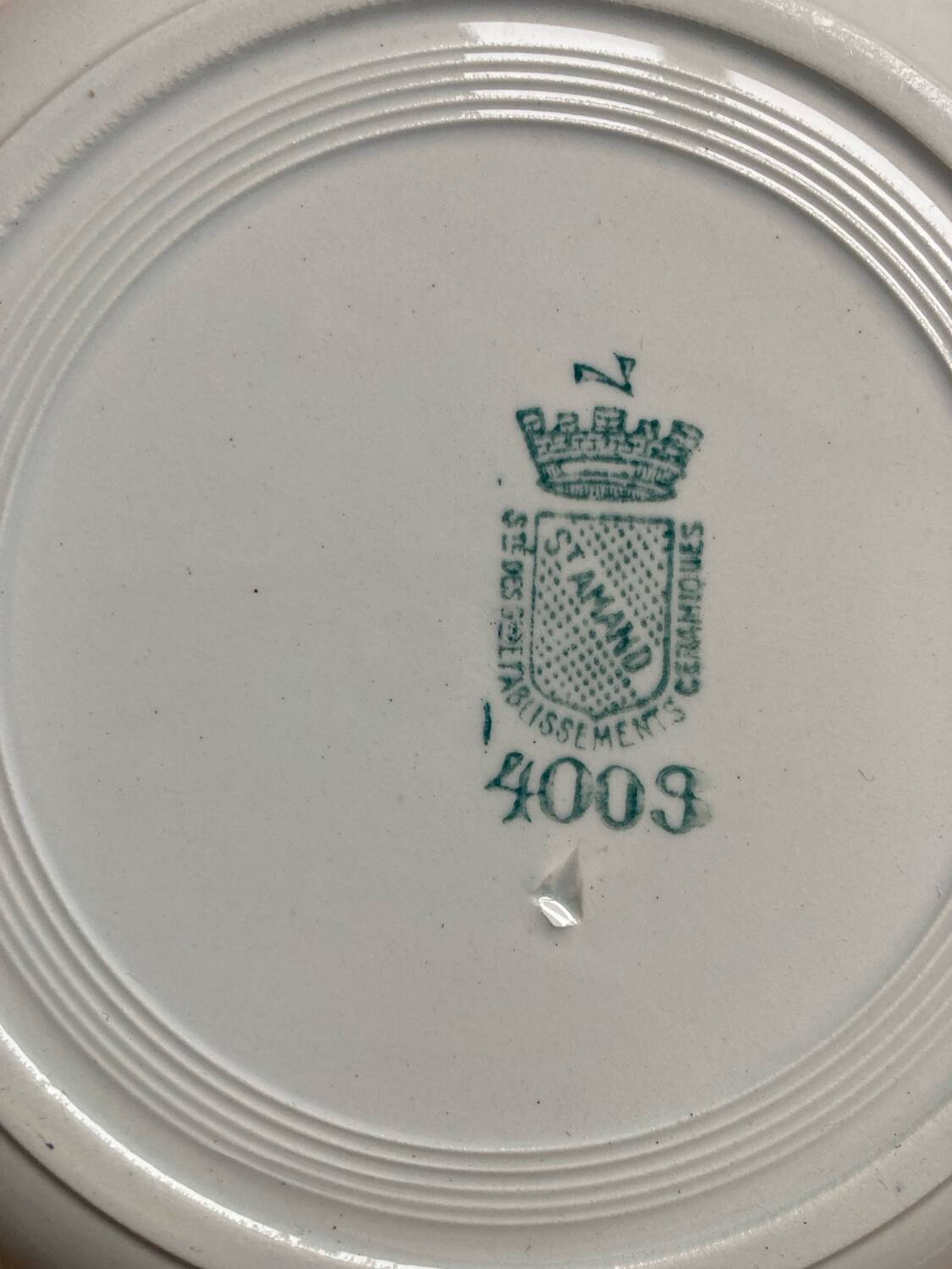 Saint Amand deep plates ironstone