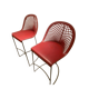2 tabourets de bar MIJD Guapa rouge