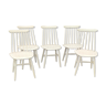 Série de 5 chaises modèle "Fanett" par Ilmari Tapiovaara en 1956