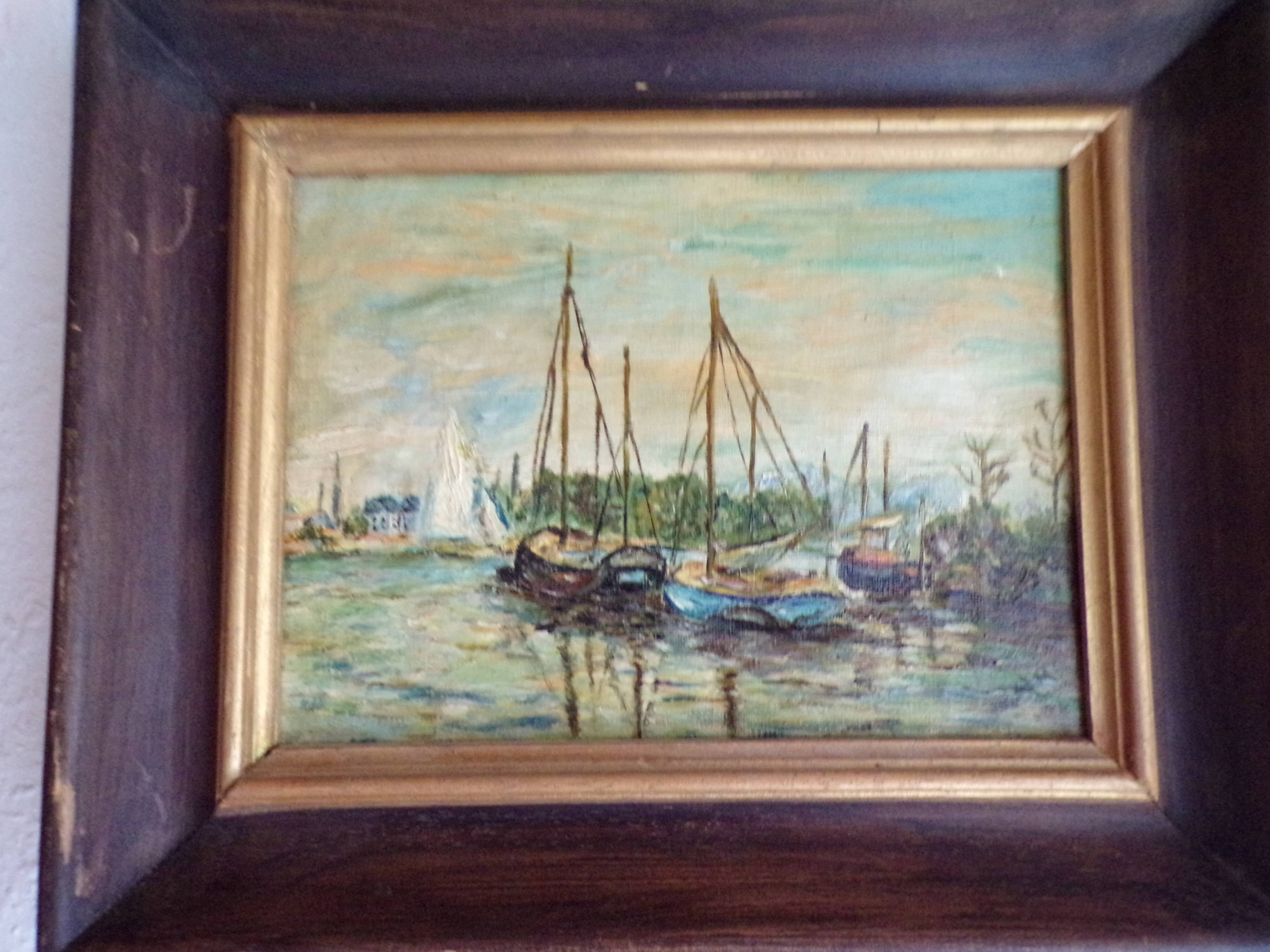 Marine landscape painting