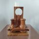 Vintage olive wood condiment service