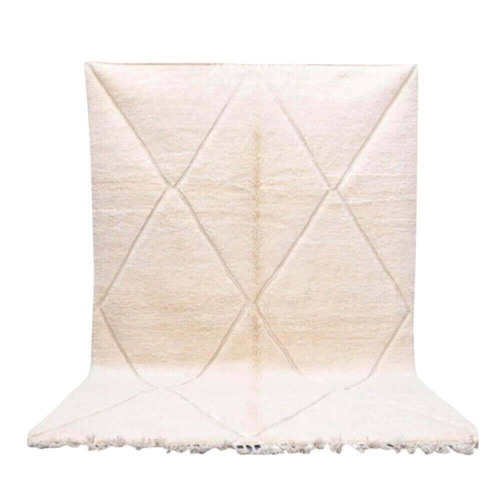 Tapis marocain blanc (200×300 cm)