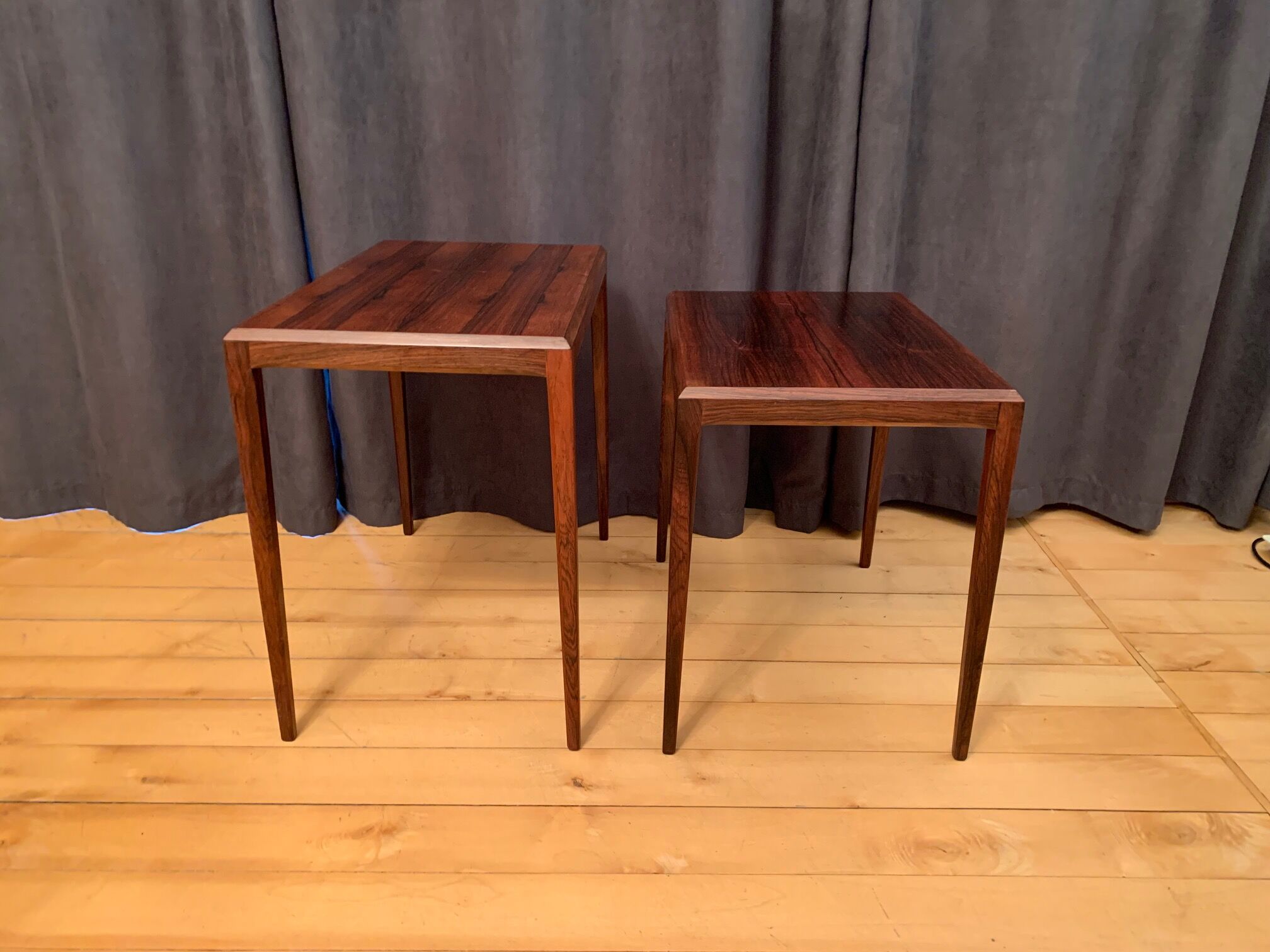 Paire de tables par Johannes Andersen, CFC Silkeborg, Danemark, années 1960