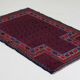 Gazak Afghan geometric pattern fringe rug 131x86cm