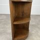 Art Deco corner unit in solid oak, corner cupboard