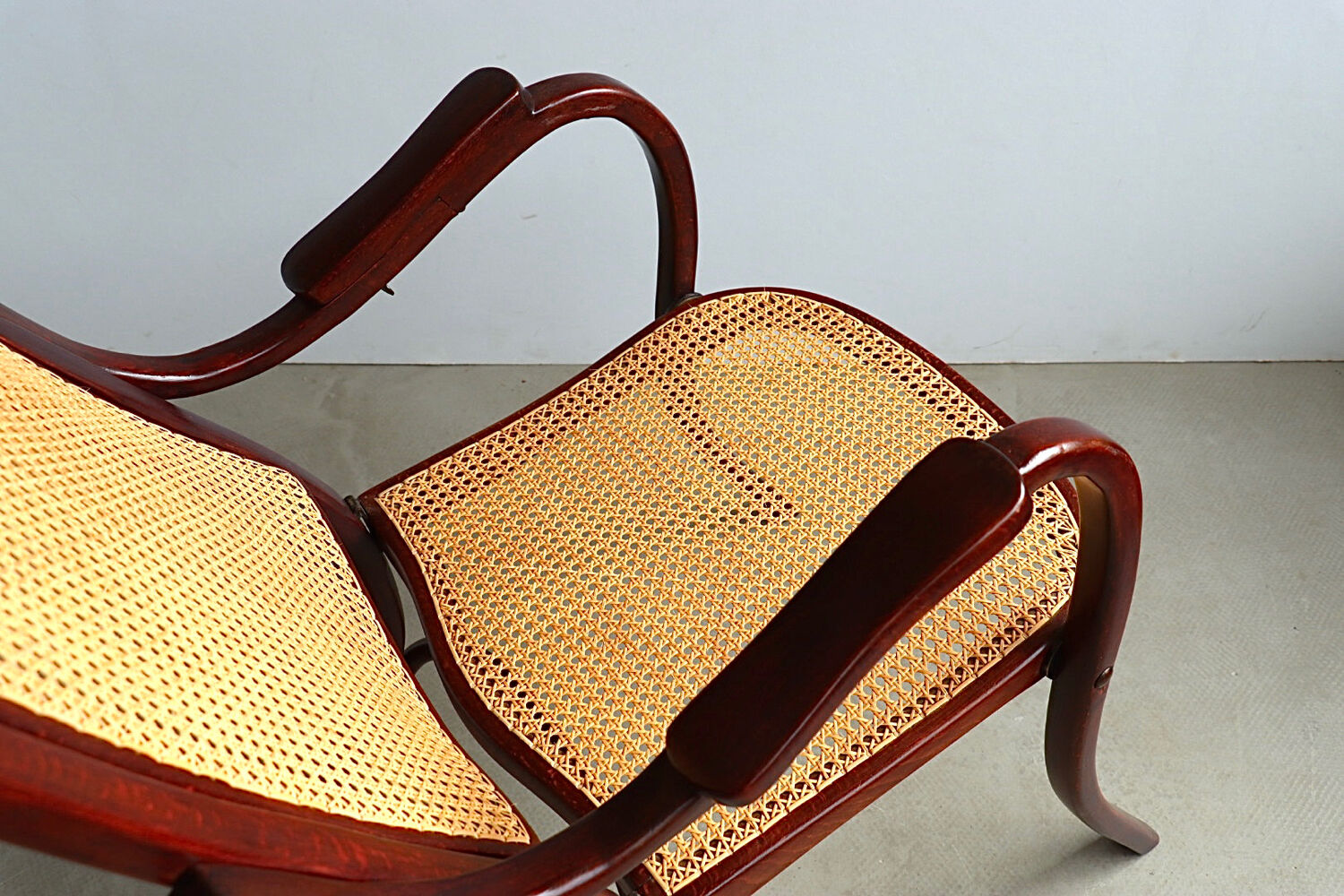 Thonet No. 1 Bentwood and Webbing Folding Arm Chair