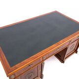 Large double-sided Empire-style desk, France, circa 1870. After renovation.