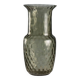 Vintage smoked glass vase, Murano manufacture, Italy, 1960s.