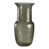 Vase vintage en verre fumé, manufacture Murano, Italie, années 1960