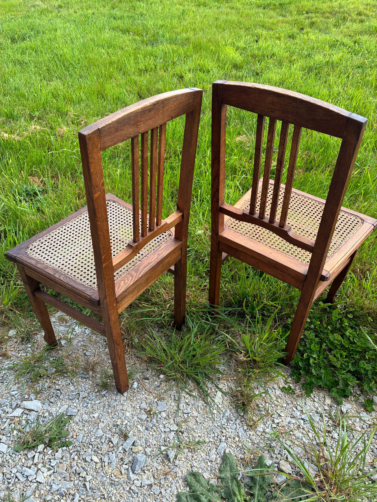 Art Nouveau chair pair