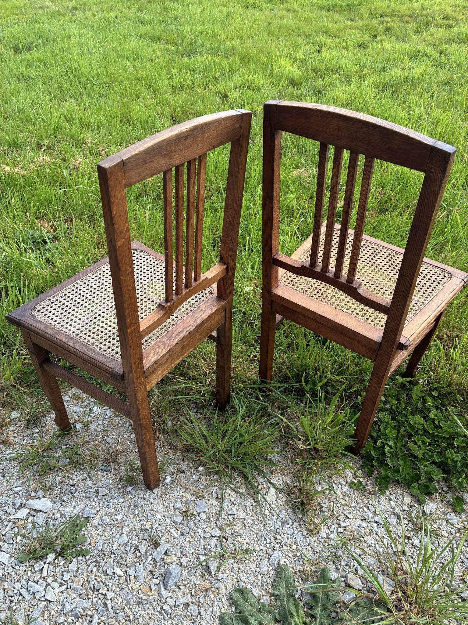 Art Nouveau chair pair