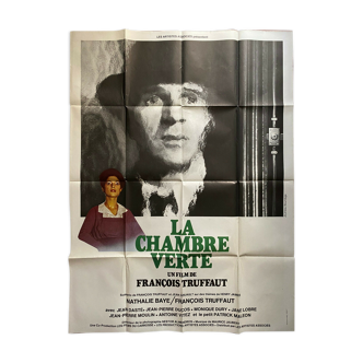 Affiche cinéma originale "La Chambre verte" François Truffaut 120x160cm 1978